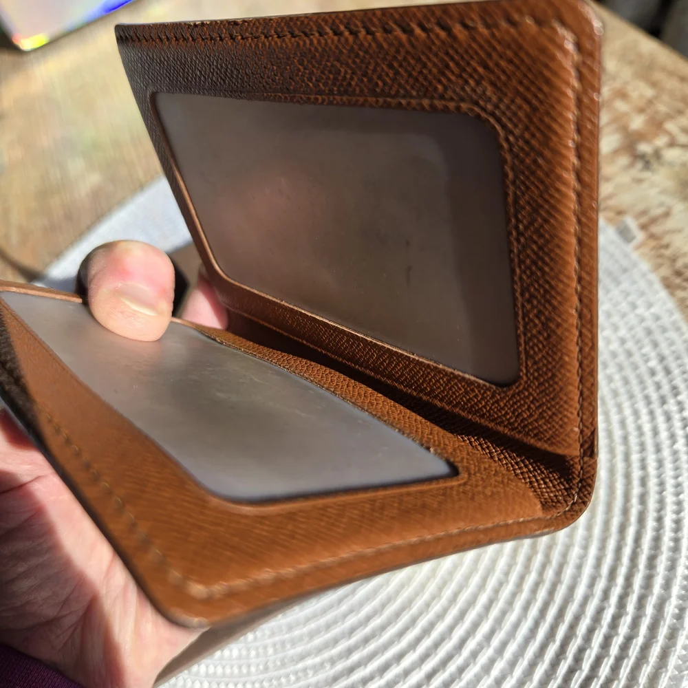 Louis Vuitton Brown and Gold Monogram Wallet with L.V dust bag & Box (BIN 005)